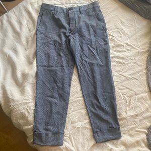 Light blue mini houndstooth Miu Miu pants
